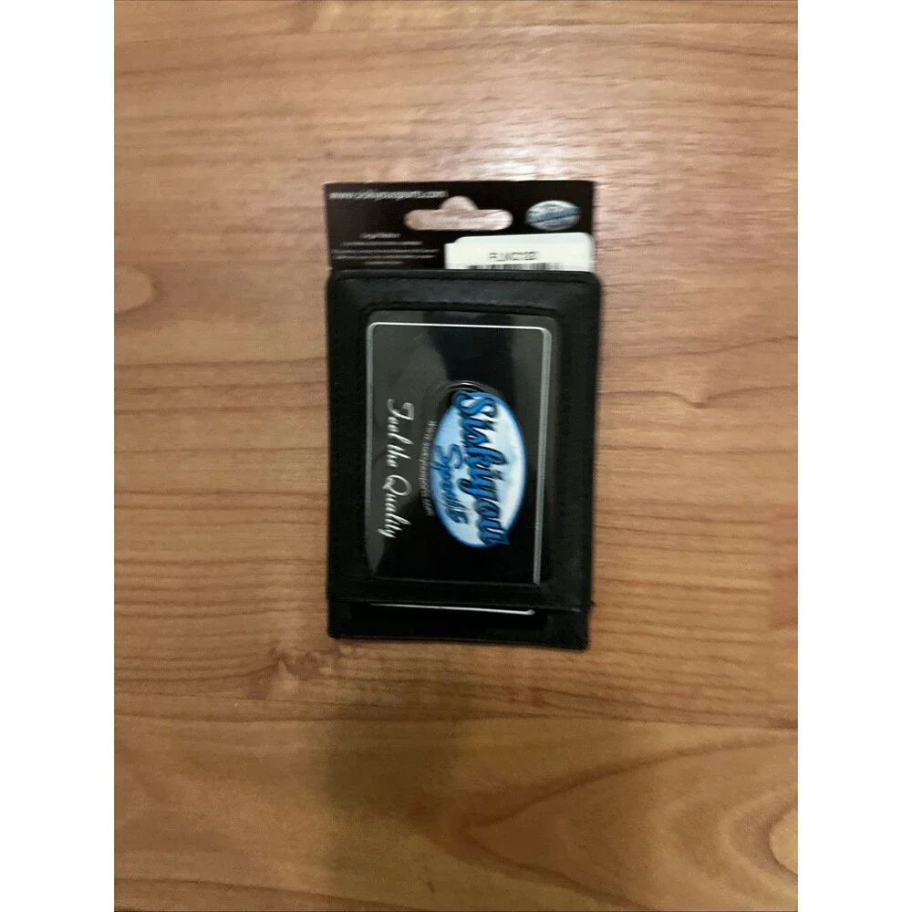 New England Patriots Fine Leather Money Clip Card & Cash Holder NFL Football